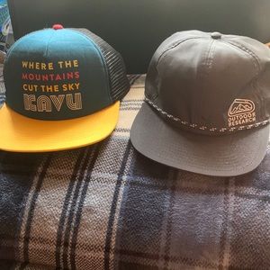 Kavu and Outdoor research hats